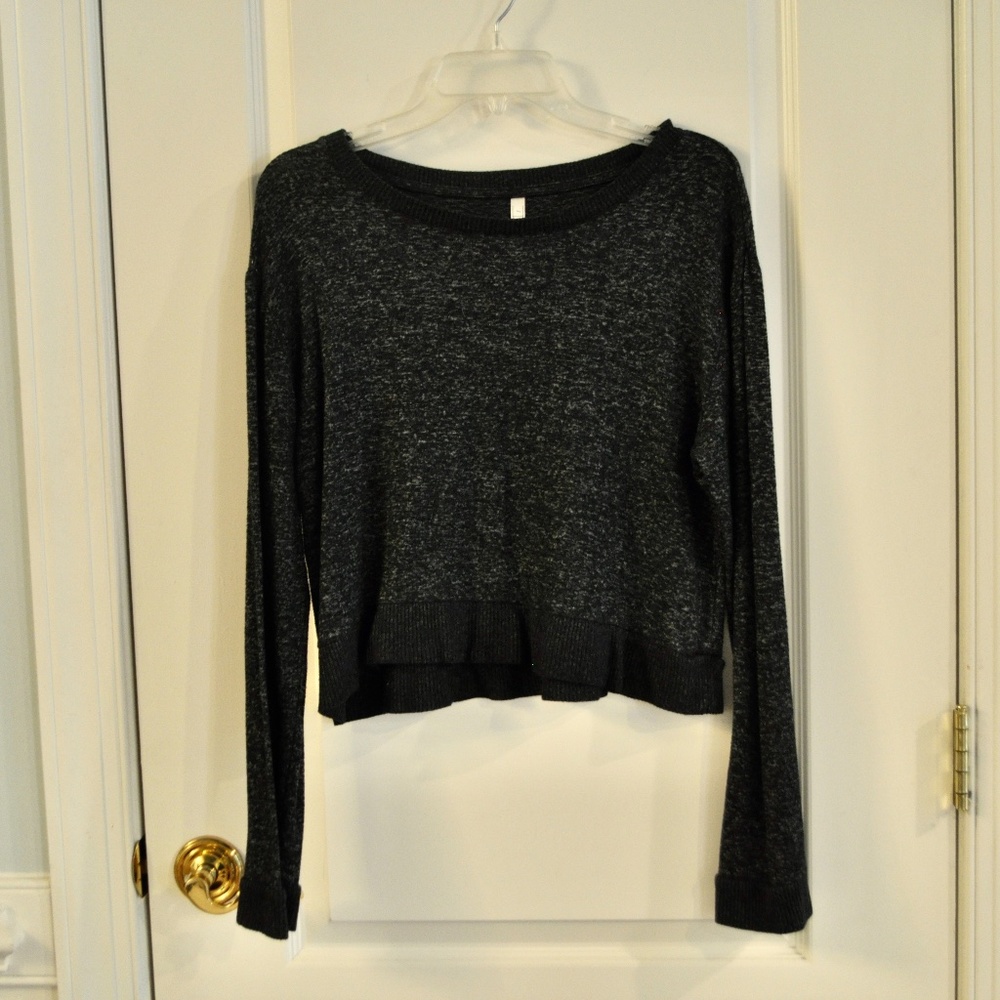 Black Cropped Sweater